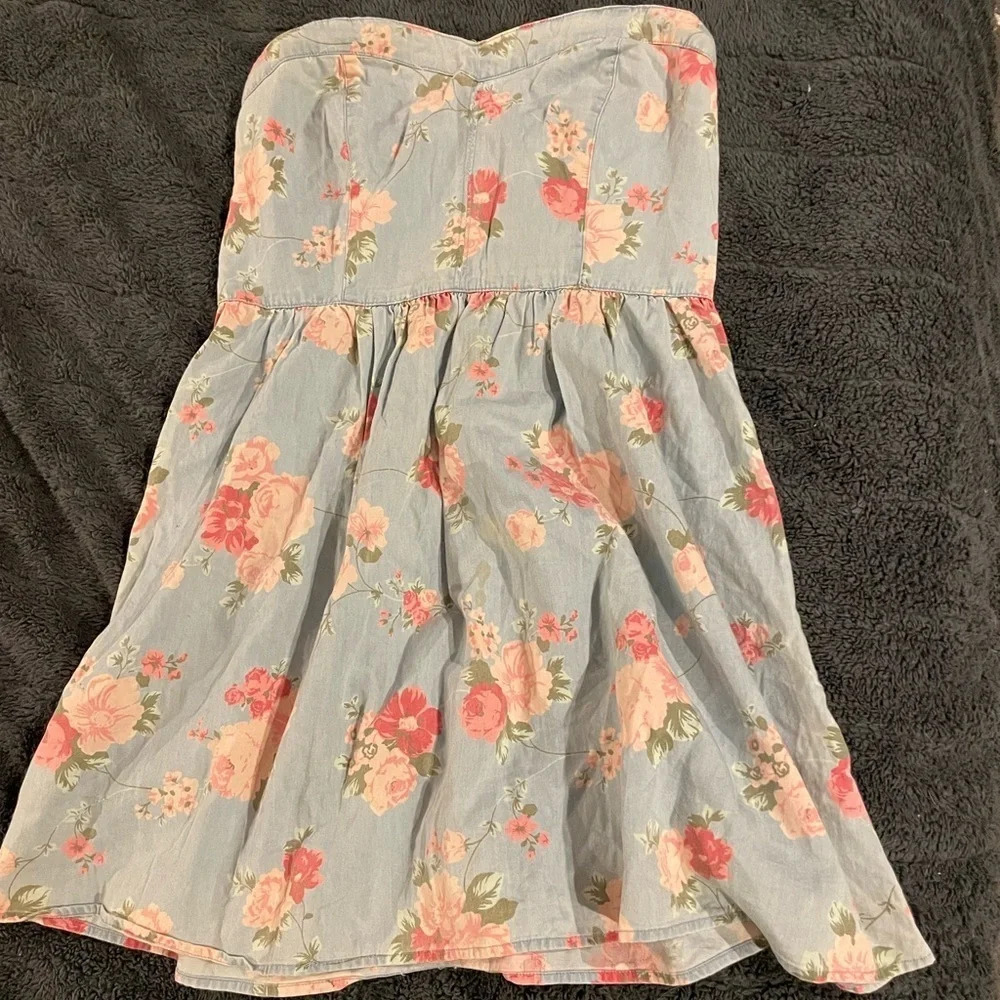 Strapless Forever 21 Floral Dress‎